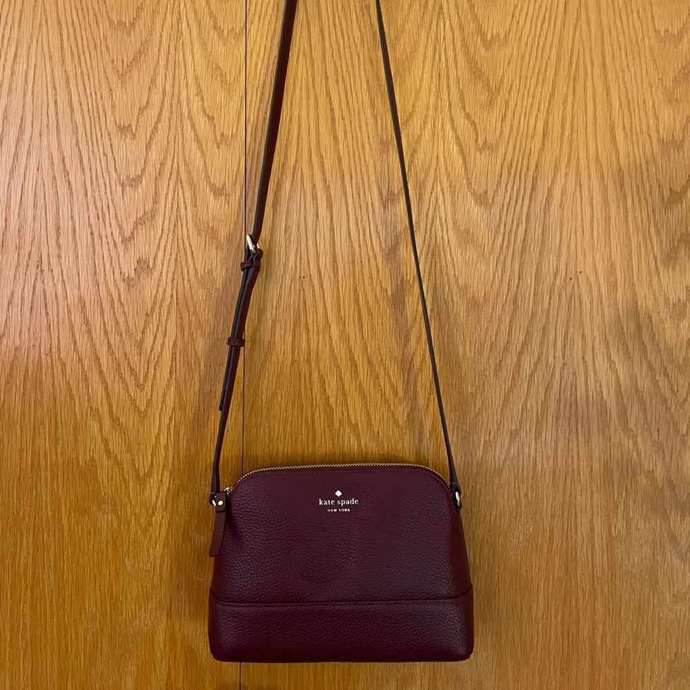 Kate Spade Maroon Crossbody purse